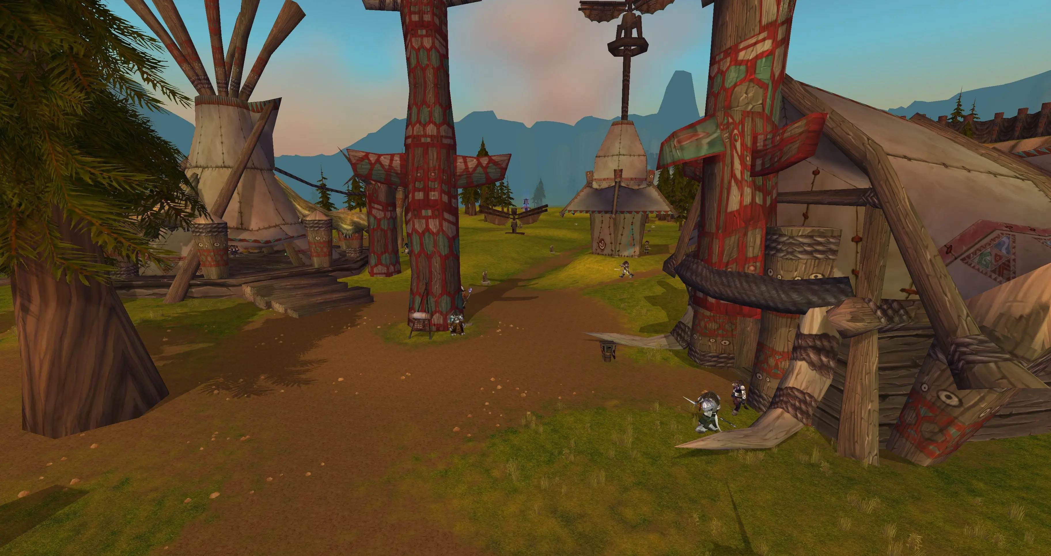 撤退石： Bloodhoof Village